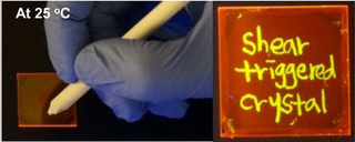 Illustration for article titled A Weird New Supercooled Material Crystallizes and Glows When Touched